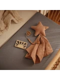 Mushie Kocyk przytulanka Lovey Star Natural