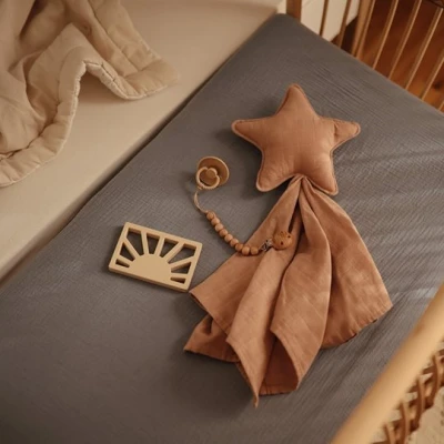 Mushie Kocyk przytulanka Lovey Star Natural