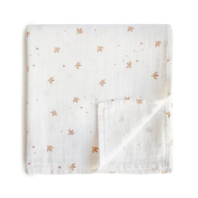 Mushie Otulacz z bawełny organicznej 120x120cm Sparrow