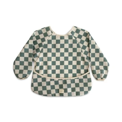 Mushie Śliniak z rękawami Olive Check