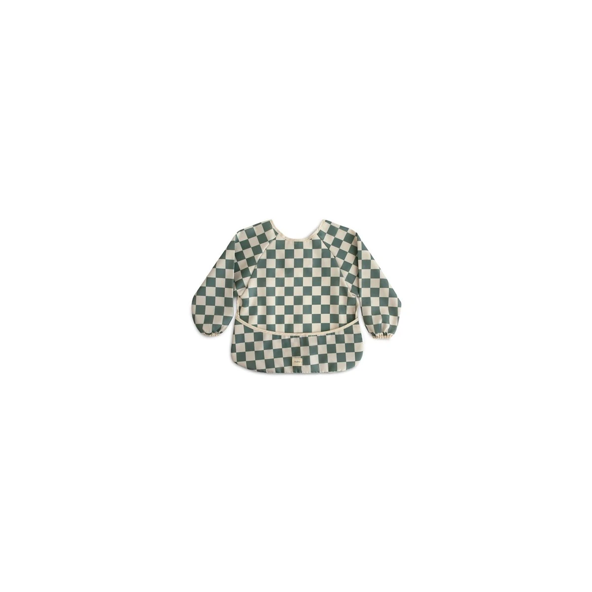 Mushie Śliniak z rękawami Olive Check
