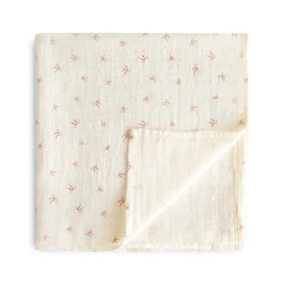 Mushie Otulacz z bawełny organicznej 120x120cm Bows