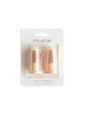 Mushie Szczoteczka Silikonowa na Palec 2-pak Blush / Shifting San