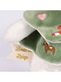DOUDOU ET COMPAGNIE DOUDOU przytulanki myszki świąteczne Boule de Neige  15 cm 6 szt. ZESTAW