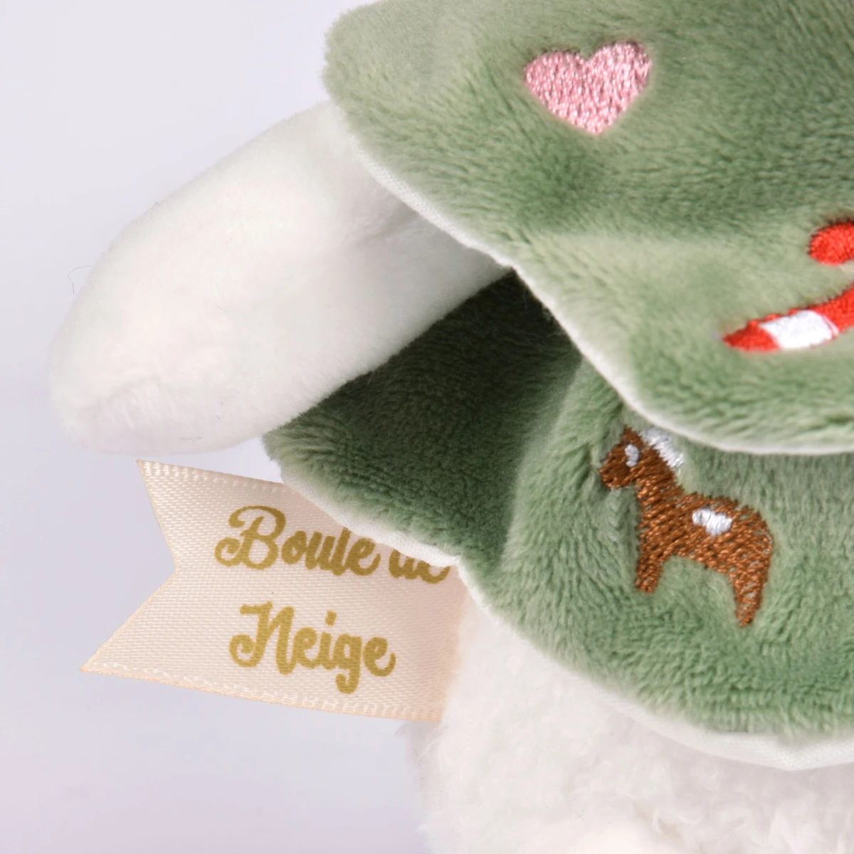 DOUDOU ET COMPAGNIE DOUDOU przytulanki myszki świąteczne Boule de Neige  15 cm 6 szt. ZESTAW
