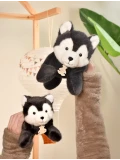 DOUDOU ET COMPAGNIE DOUDOU obciążeniowy pluszowy wilk Les P'tits Relax Histoire d'Ours 22 cm szary