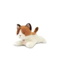DOUDOU ET COMPAGNIE DOUDOU obciążeniowy pluszowy kot Les P'tits Relax Histoire d'Ours 22 cm rudo-biały
