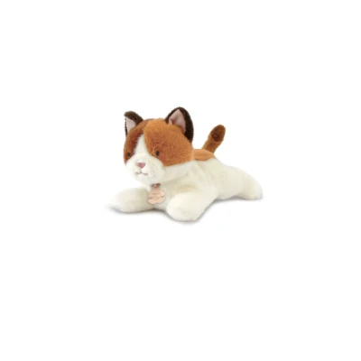 DOUDOU ET COMPAGNIE DOUDOU obciążeniowy pluszowy kot Les P'tits Relax Histoire d'Ours 22 cm rudo-biały