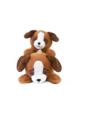 DOUDOU ET COMPAGNIE DOUDOU obciążeniowy pluszowy pies Les P'tits Relax Histoire d'Ours 22 cm brązowy