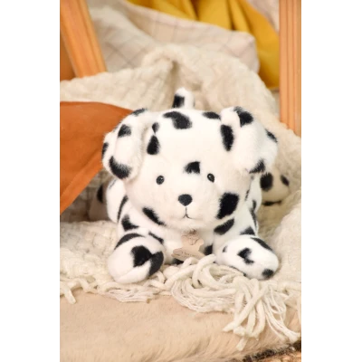 DOUDOU ET COMPAGNIE DOUDOU obciążeniowy pluszowy pies dalmatyńczyk Les P'tits Relax Histoire d'Ours 22 cm biały