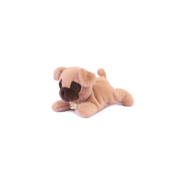 DOUDOU ET COMPAGNIE DOUDOU obciążeniowy pluszowy pies mops Les P'tits Relax Histoire d'Ours 22 cm biały