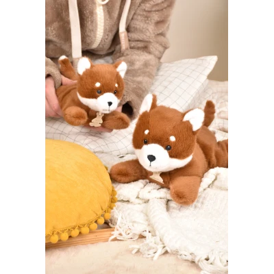 DOUDOU ET COMPAGNIE DOUDOU obciążeniowy pluszowy lis Les P'tits Relax Histoire d'Ours 30 cm rudy