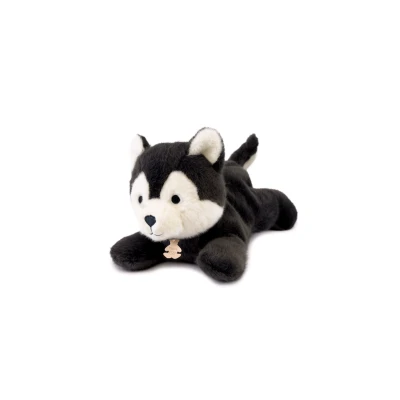 DOUDOU ET COMPAGNIE DOUDOU obciążeniowy pluszowy wilk Les P'tits Relax Histoire d'Ours 30 cm szary