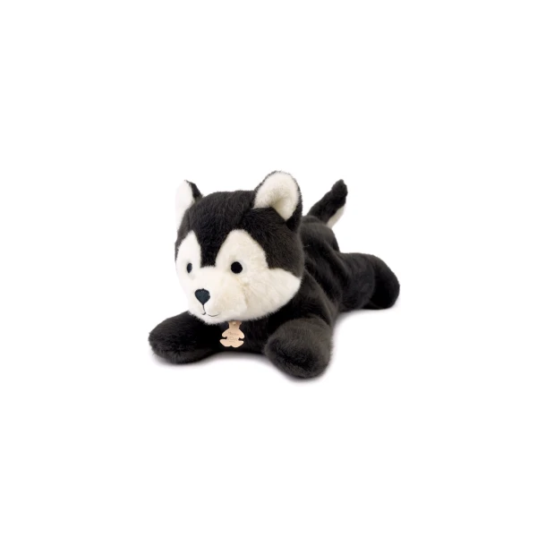 DOUDOU ET COMPAGNIE DOUDOU obciążeniowy pluszowy wilk Les P'tits Relax Histoire d'Ours 30 cm szary