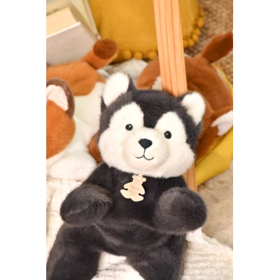 DOUDOU ET COMPAGNIE DOUDOU obciążeniowy pluszowy wilk Les P'tits Relax Histoire d'Ours 30 cm szary