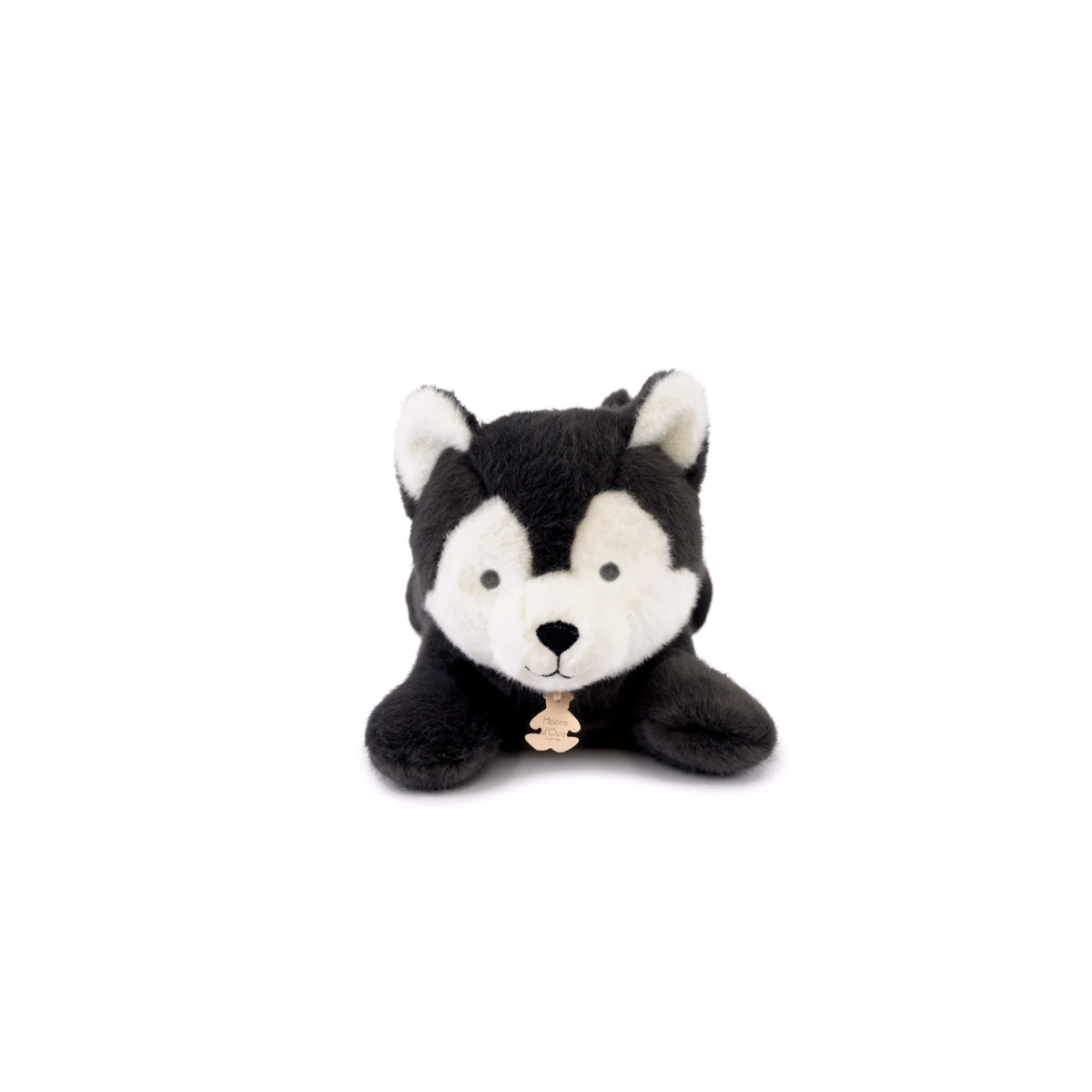 DOUDOU ET COMPAGNIE DOUDOU obciążeniowy pluszowy wilk Les P'tits Relax Histoire d'Ours 30 cm szary