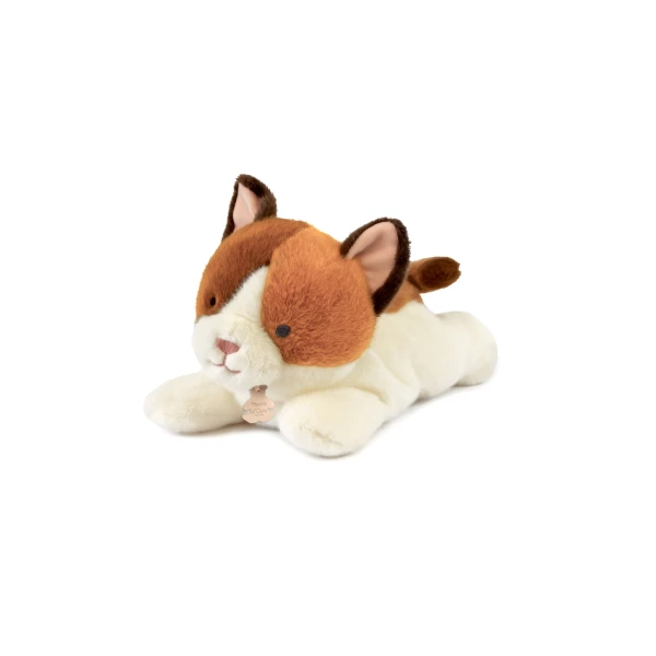 DOUDOU ET COMPAGNIE DOUDOU obciążeniowy pluszowy kot Les P'tits Relax Histoire d'Ours 30 cm rudo-biały