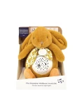 DOUDOU ET COMPAGNIE DOUDOU lampka projektor muzyczny króliczek Lapin Doudou Projection  19 cm ochra