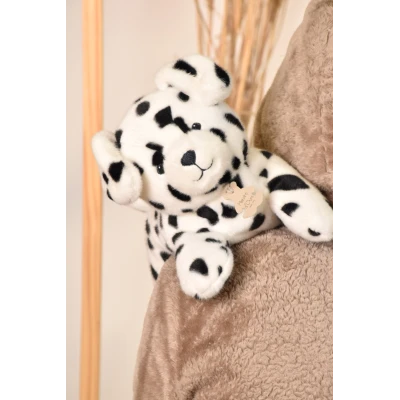 DOUDOU ET COMPAGNIE DOUDOU obciążeniowy pluszowy pies dalmatyńczyk Les P'tits Relax Histoire d'Ours 30 cm biały