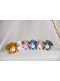 DOUDOU ET COMPAGNIE DOUDOU lampka projektor muzyczny króliczek Lapin Doudou Projection  19 cm ochra