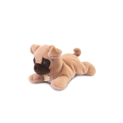 DOUDOU ET COMPAGNIE DOUDOU obciążeniowy pluszowy pies mops Les P'tits Relax Histoire d'Ours 30 cm biały