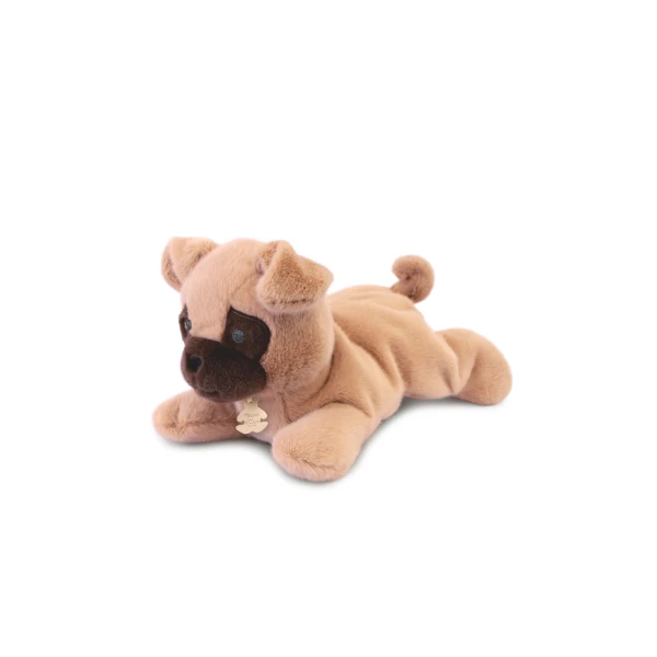 DOUDOU ET COMPAGNIE DOUDOU obciążeniowy pluszowy pies mops Les P'tits Relax Histoire d'Ours 30 cm biały