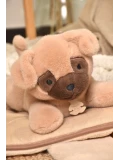 DOUDOU ET COMPAGNIE DOUDOU obciążeniowy pluszowy pies mops Les P'tits Relax Histoire d'Ours 30 cm biały