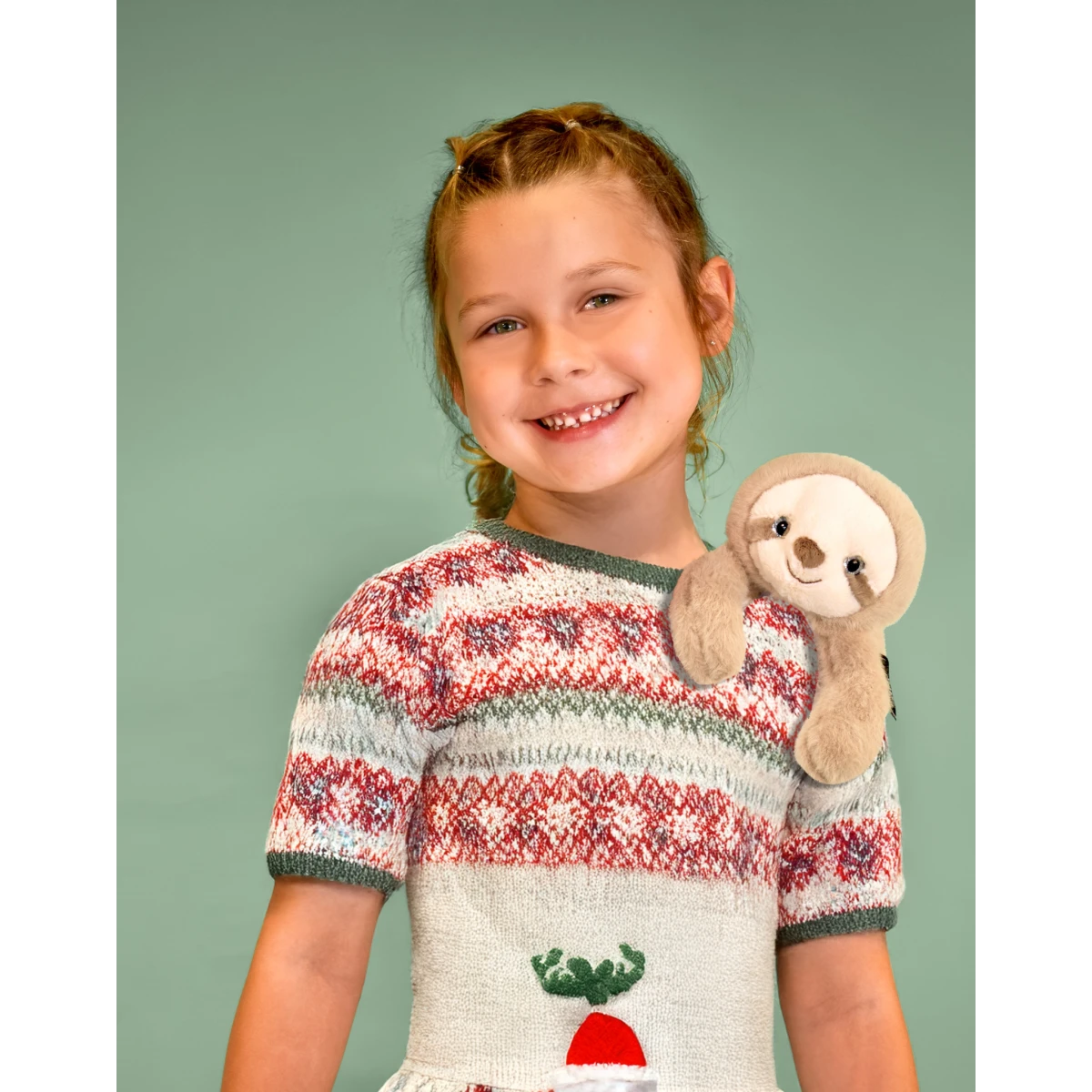 DOUDOU ET COMPAGNIE DOUDOU przytulanka magnetyczna Podcoll Leniwiec Histoire d'Ours 30 cm beżowy