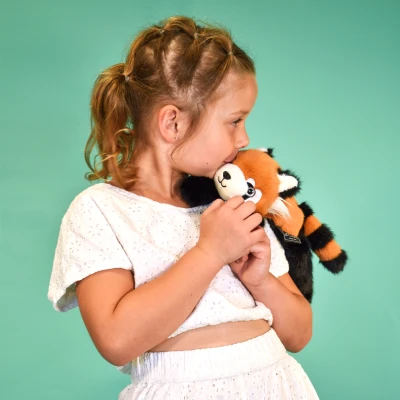 DOUDOU ET COMPAGNIE DOUDOU przytulanka magnetyczna Podcoll Panda ruda Histoire d'Ours 30 cm rudy