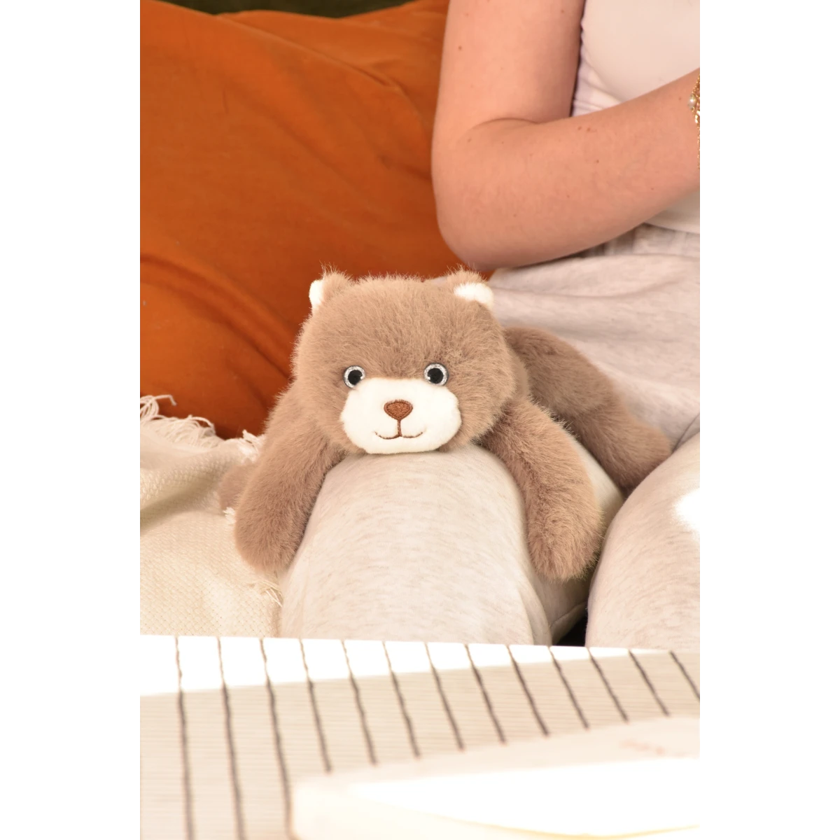 DOUDOU ET COMPAGNIE DOUDOU przytulanka magnetyczna Podcoll Miś Histoire d'Ours 30 cm brązowy