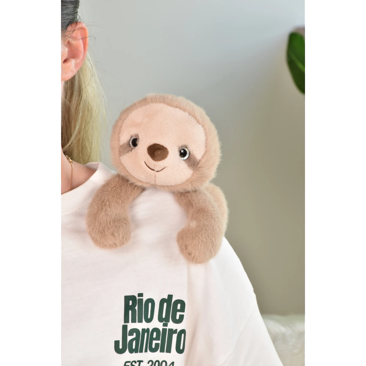 DOUDOU ET COMPAGNIE DOUDOU przytulanka magnetyczna Podcoll Leniwiec Histoire d'Ours 30 cm beżowy