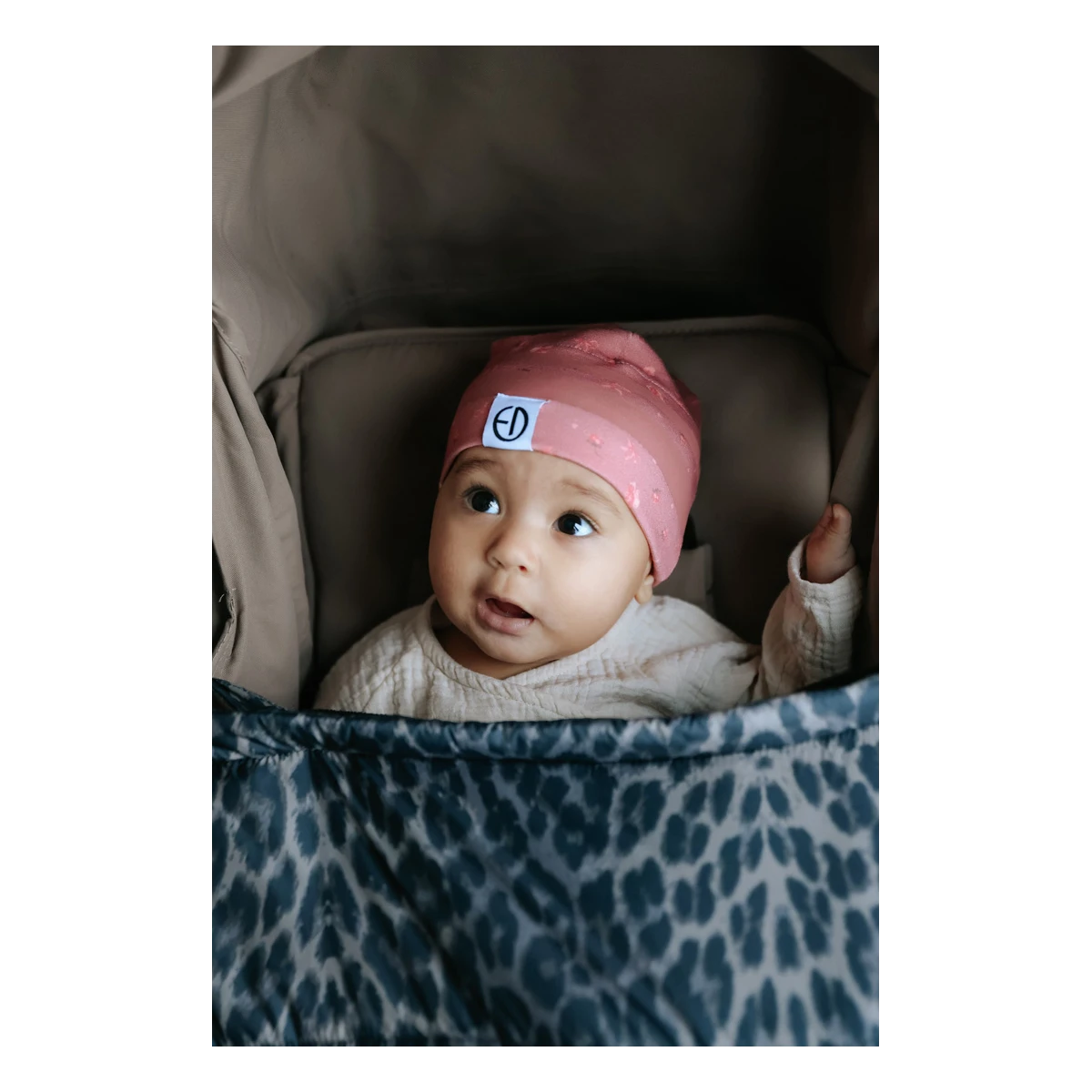 ELODIE DETAILS czapka zimowa Winter Beanie Pink Petit River Rose 6-12 m-cy