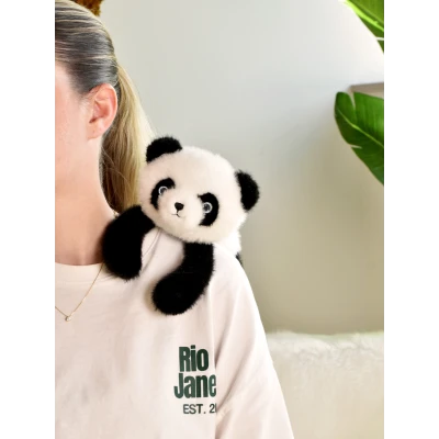 DOUDOU ET COMPAGNIE DOUDOU przytulanka magnetyczna Podcoll Panda Histoire d'Ours 30 cm czarno-biały