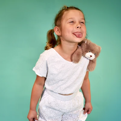 DOUDOU ET COMPAGNIE DOUDOU przytulanka magnetyczna Podcoll Miś Histoire d'Ours 30 cm brązowy