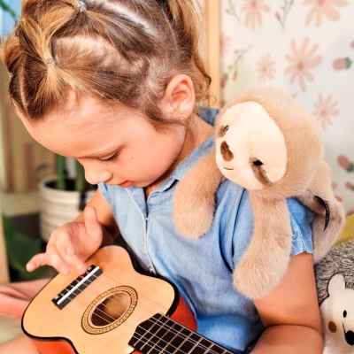 DOUDOU ET COMPAGNIE DOUDOU przytulanka magnetyczna Podcoll Leniwiec Histoire d'Ours 30 cm beżowy