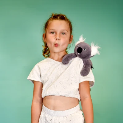 DOUDOU ET COMPAGNIE DOUDOU przytulanka magnetyczna Podcoll Koala Histoire d'Ours 30 cm szary