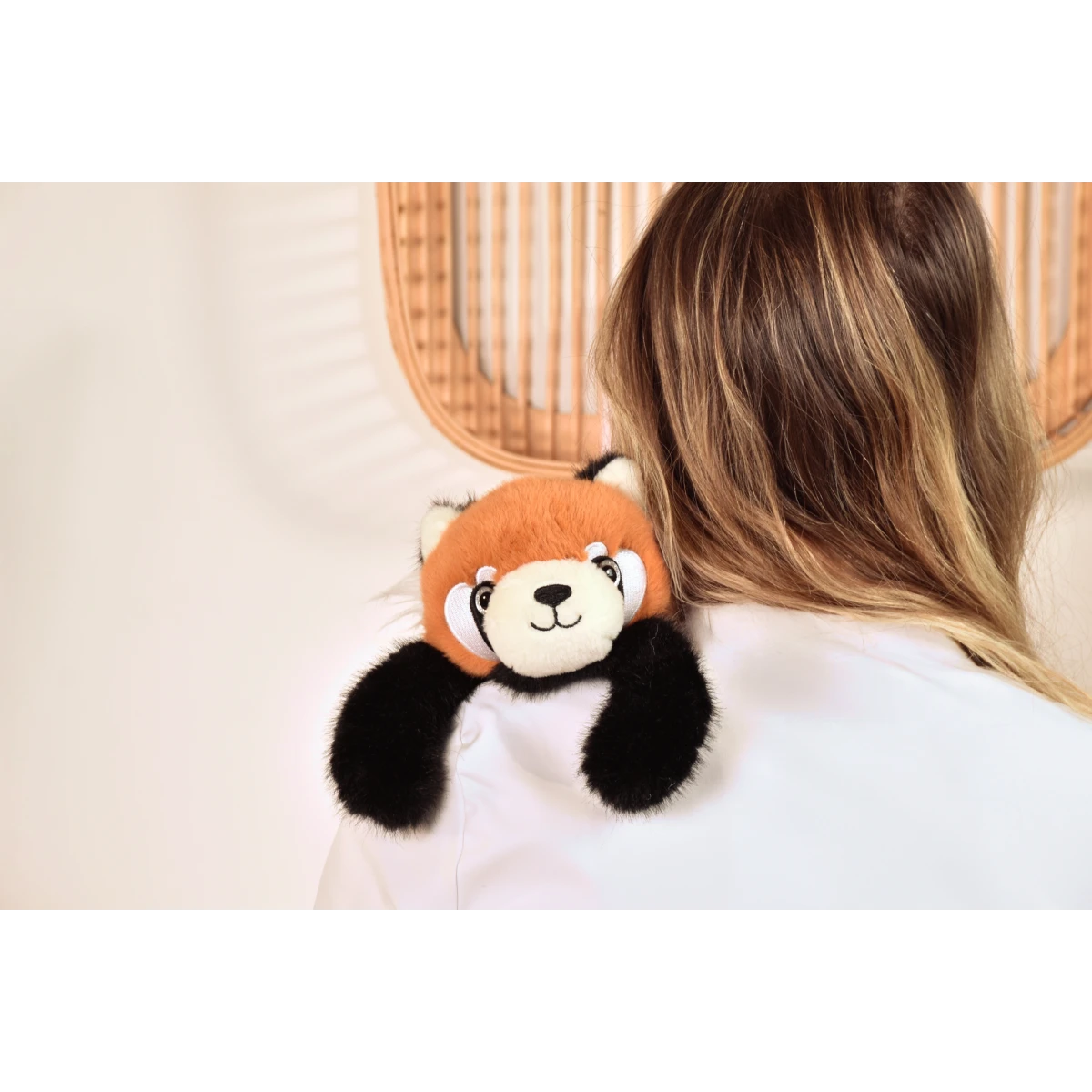 DOUDOU ET COMPAGNIE DOUDOU przytulanka magnetyczna Podcoll Panda ruda Histoire d'Ours 30 cm rudy