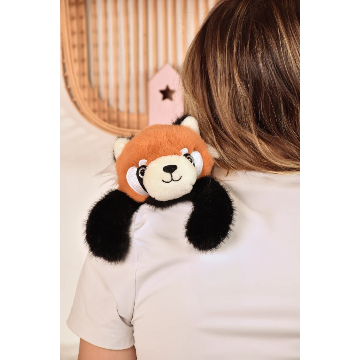 DOUDOU ET COMPAGNIE DOUDOU przytulanka magnetyczna Podcoll Panda ruda Histoire d'Ours 30 cm rudy