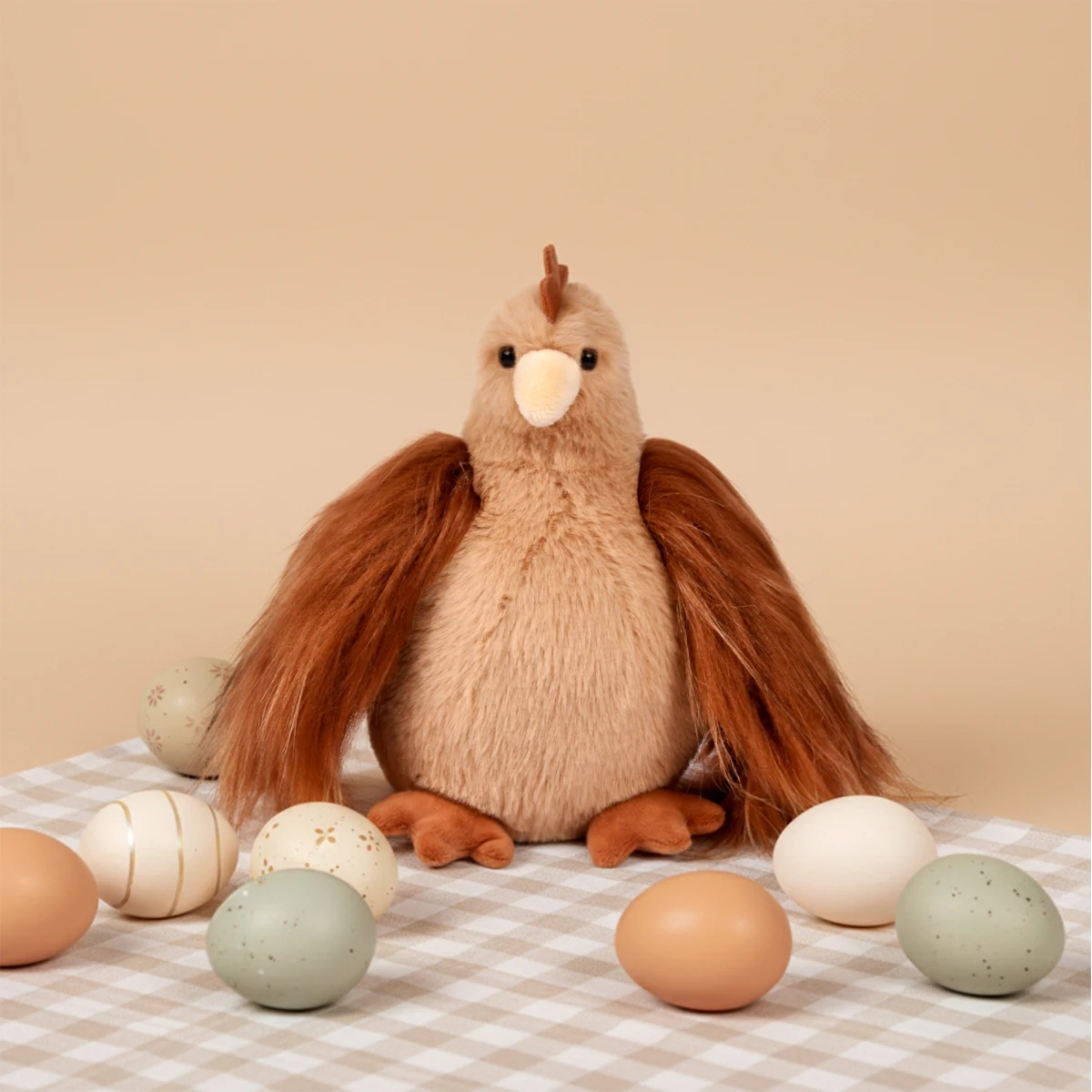 DOUDOU ET COMPAGNIE DOUDOU przytulanka kurka Poulette Histoire d'Ours 20 cm rudowłosa