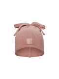 ELODIE DETAILS czapka zimowa Furry Knit Beanie Rosy Bow 0-6 m-cy