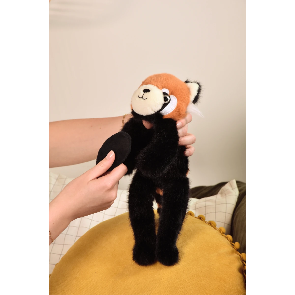 DOUDOU ET COMPAGNIE DOUDOU przytulanka magnetyczna Podcoll Panda ruda Histoire d'Ours 30 cm rudy