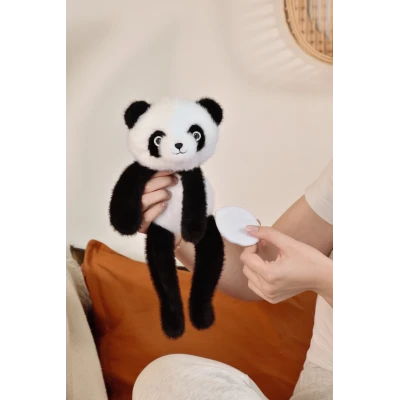 DOUDOU ET COMPAGNIE DOUDOU przytulanka magnetyczna Podcoll Panda Histoire d'Ours 30 cm czarno-biały