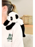 DOUDOU ET COMPAGNIE DOUDOU przytulanka magnetyczna Podcoll Panda Histoire d'Ours 30 cm czarno-biały