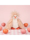 DOUDOU ET COMPAGNIE DOUDOU przytulanka kurka Poulette Frisottis Histoire d'Ours 20 cm kręcone piórka