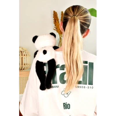 DOUDOU ET COMPAGNIE DOUDOU przytulanka magnetyczna Podcoll Panda Histoire d'Ours 30 cm czarno-biały