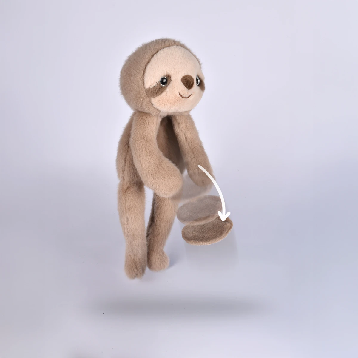 DOUDOU ET COMPAGNIE DOUDOU przytulanka magnetyczna Podcoll Leniwiec Histoire d'Ours 30 cm beżowy
