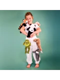DOUDOU ET COMPAGNIE DOUDOU przytulanka magnetyczna Podcoll Panda Histoire d'Ours 30 cm czarno-biały