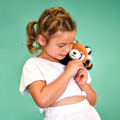 DOUDOU ET COMPAGNIE DOUDOU przytulanka magnetyczna Podcoll Panda ruda Histoire d'Ours 30 cm rudy