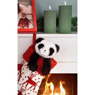 DOUDOU ET COMPAGNIE DOUDOU przytulanka magnetyczna Podcoll Panda Histoire d'Ours 30 cm czarno-biały