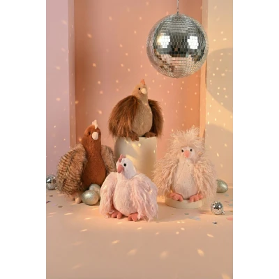 DOUDOU ET COMPAGNIE DOUDOU przytulanka kurka Poulette Rose Lady Histoire d'Ours 20 cm różowa
